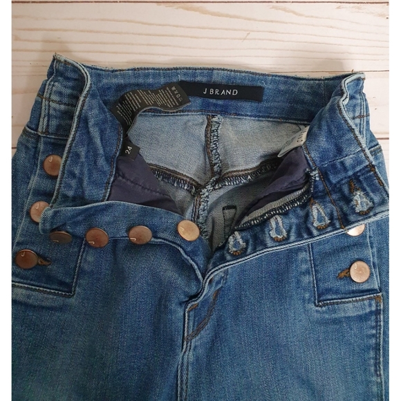 J Brand Natasha High Rise Skinny Jeans, Button Fly, Lovesick Light Wash, Size 24 - Picture 8 of 13